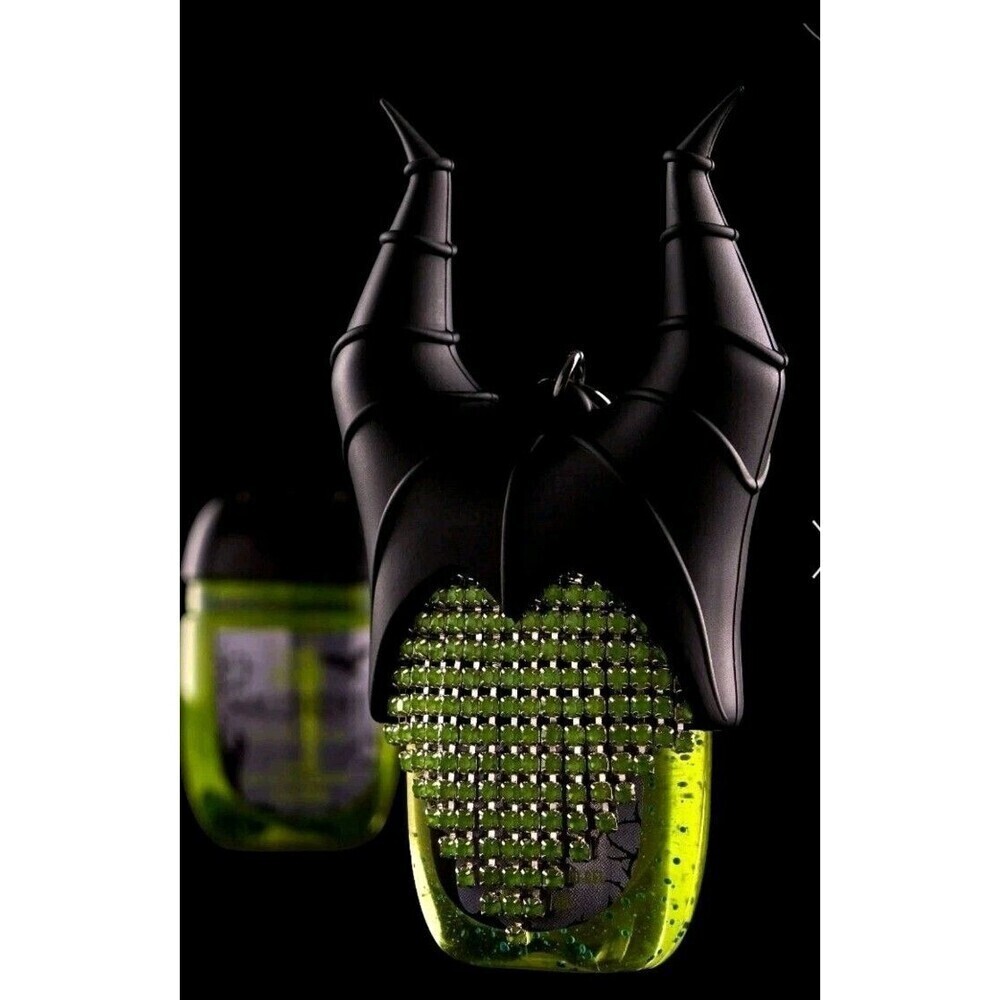 BATH & BODY WORKS DISNEY MALEFICENT SANITIZER HOLDER + FREE SANITIZER